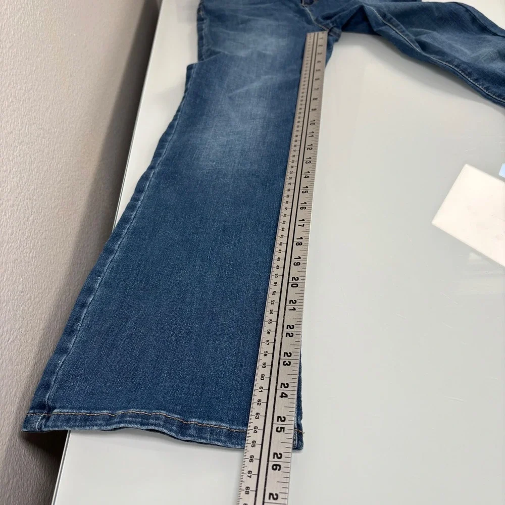 The Childrens Place Girls 12 Austin Wash Flare Jeans NEW Stretch Cotton Denim